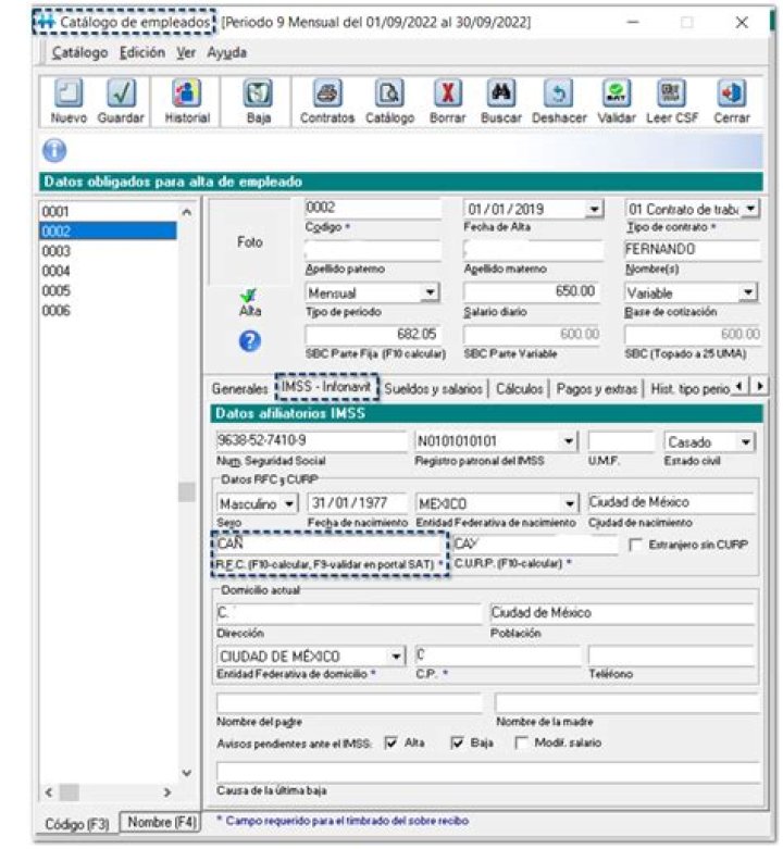 F9 - Validar en portal SAT