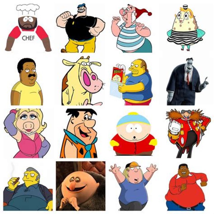 Hilarious And Delightful Fat Cartoon Characters
