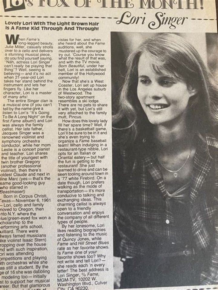 Lori Singer Net Worth | Celebrity Net Worth