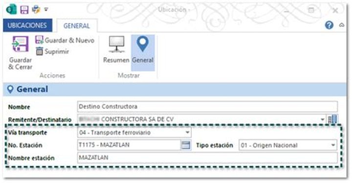 Registro y Configuración de Ubicaciones